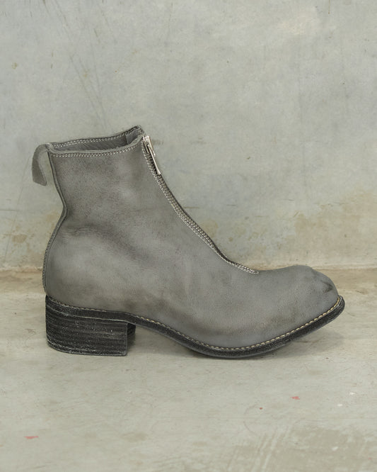 Grey PL1 Front Zip Boots
