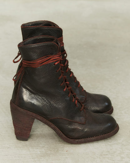 Guidi Maroon Leather Boots