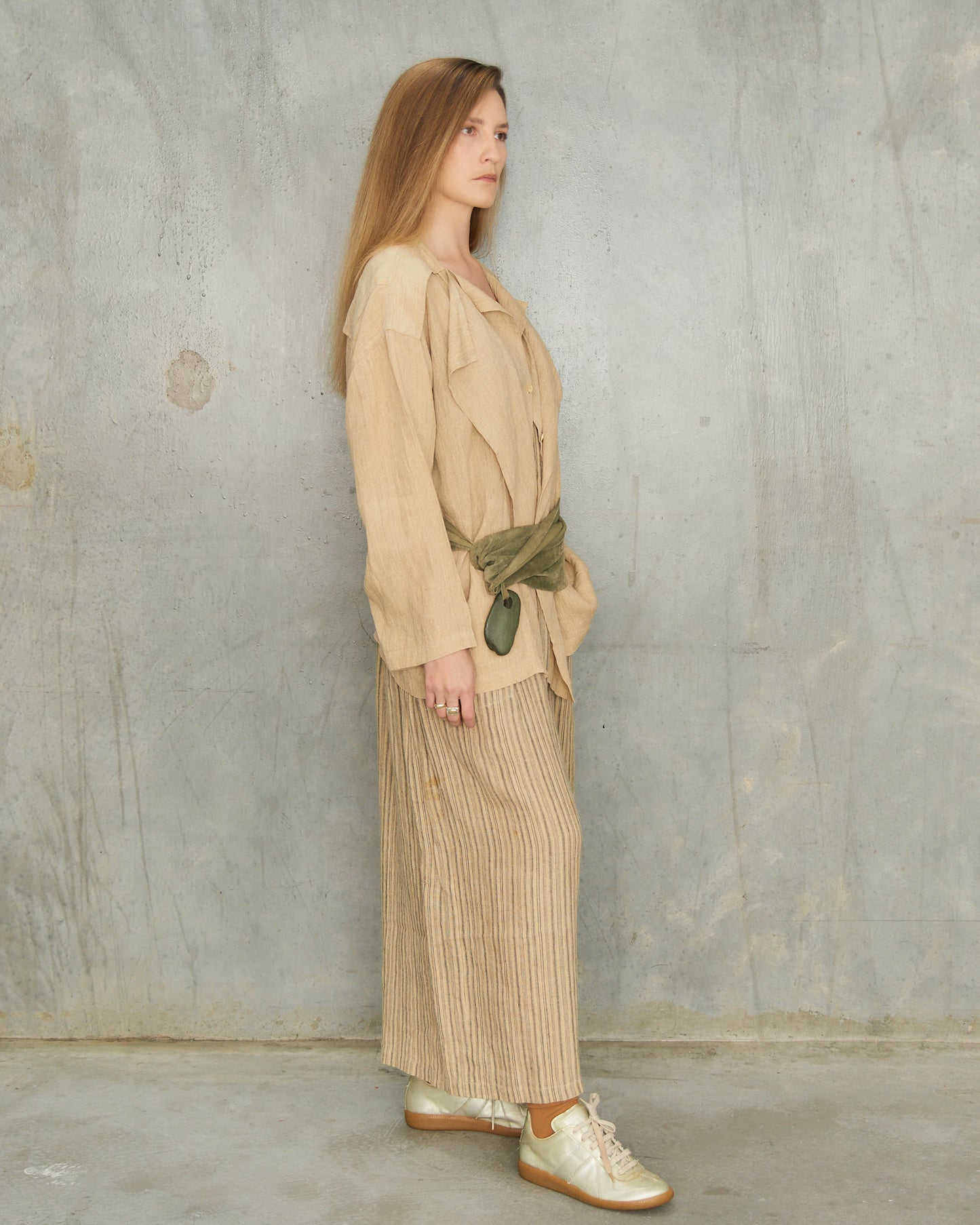 Issey Miyake Beige 3 Piece Ensemble