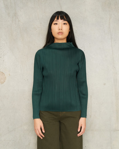 Dark Green Long Sleeve Top