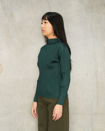 Dark Green Long Sleeve Top