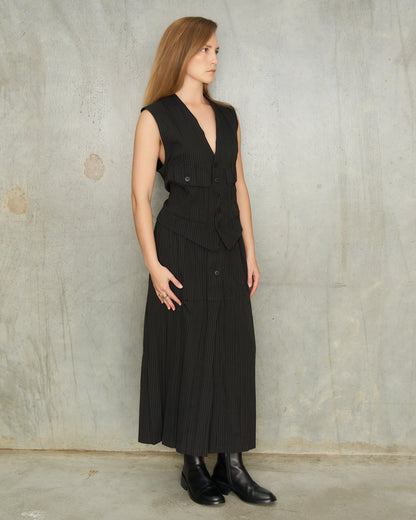 Issey Miyake Pinstripe 2 Piece Ensemble 