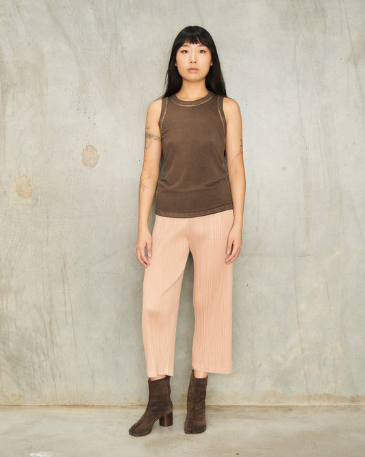 Beige Classic Straight Leg Trouser