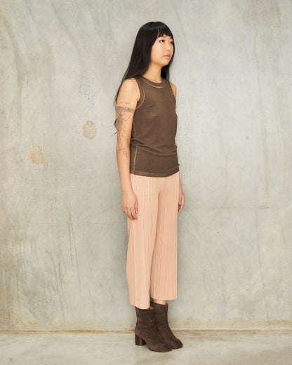 Beige Classic Straight Leg Trouser
