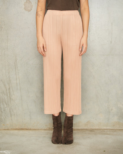 Beige Classic Straight Leg Trouser
