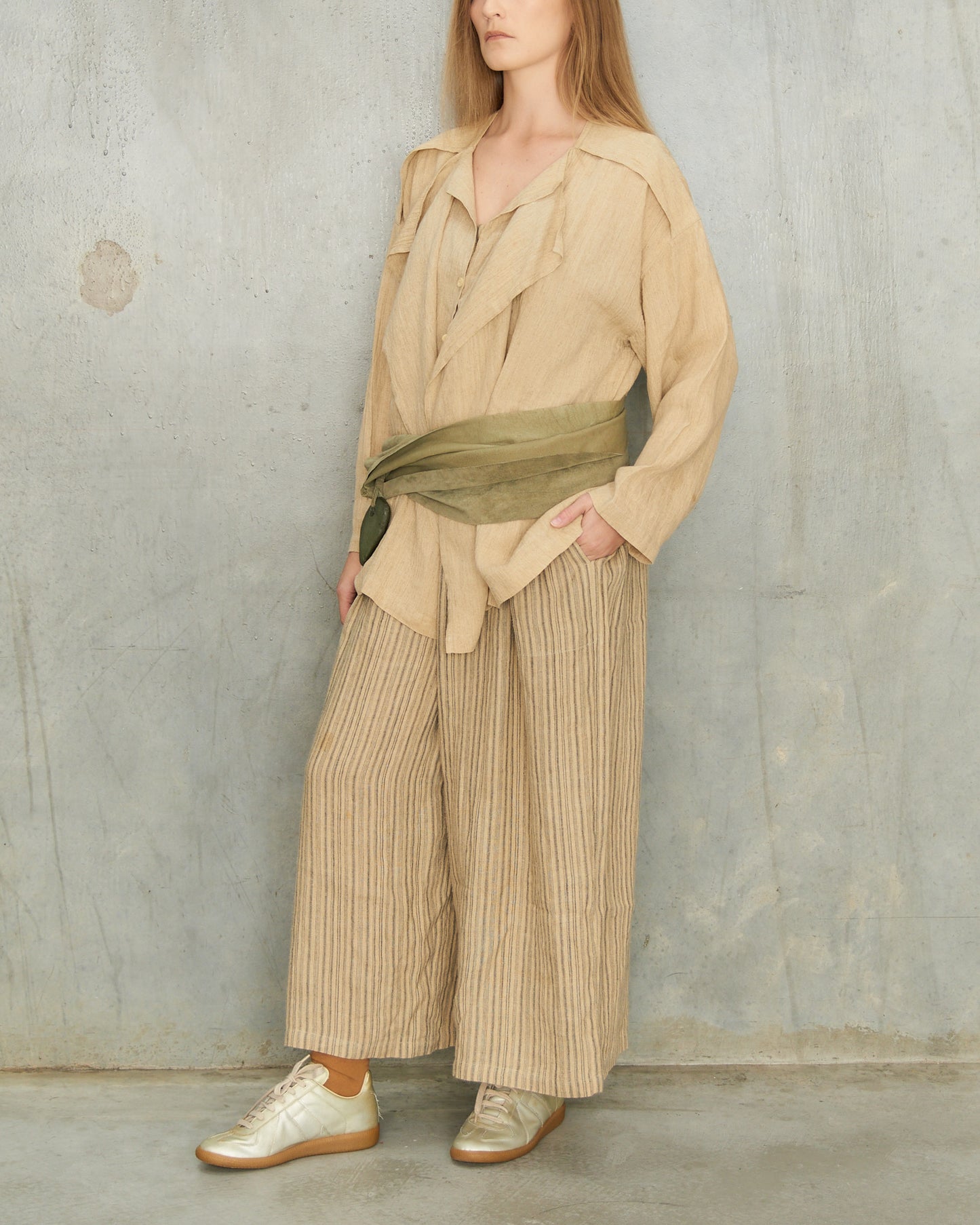 Issey Miyake Beige 3 Piece Ensemble