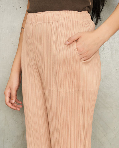 Beige Classic Straight Leg Trouser