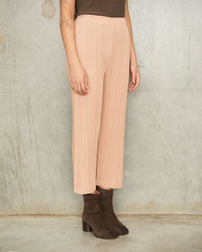 Beige Classic Straight Leg Trouser