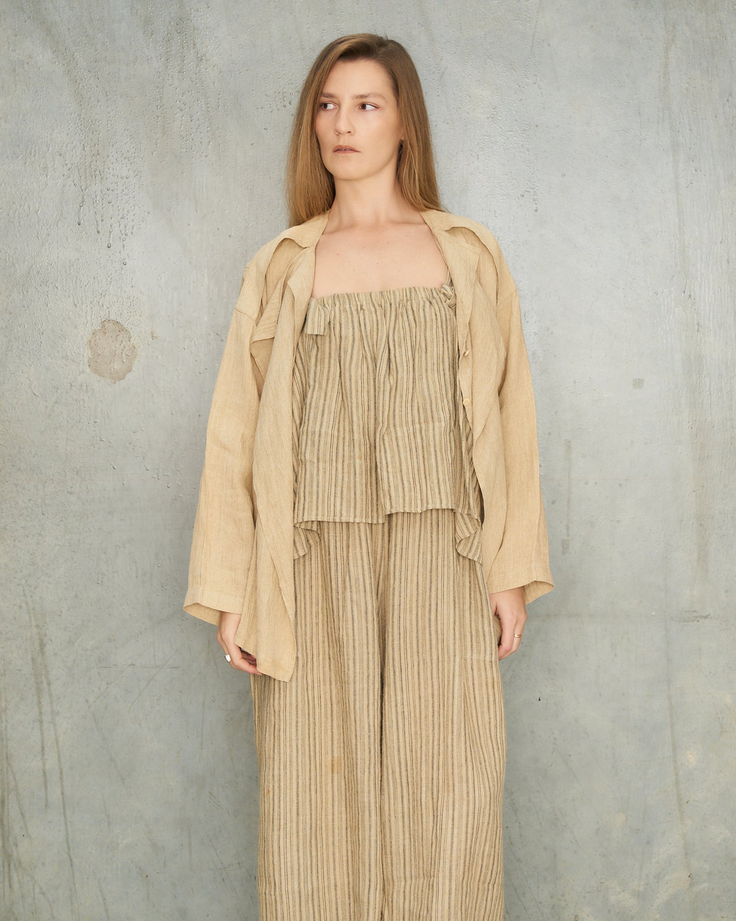 Issey Miyake Beige 3 Piece Ensemble