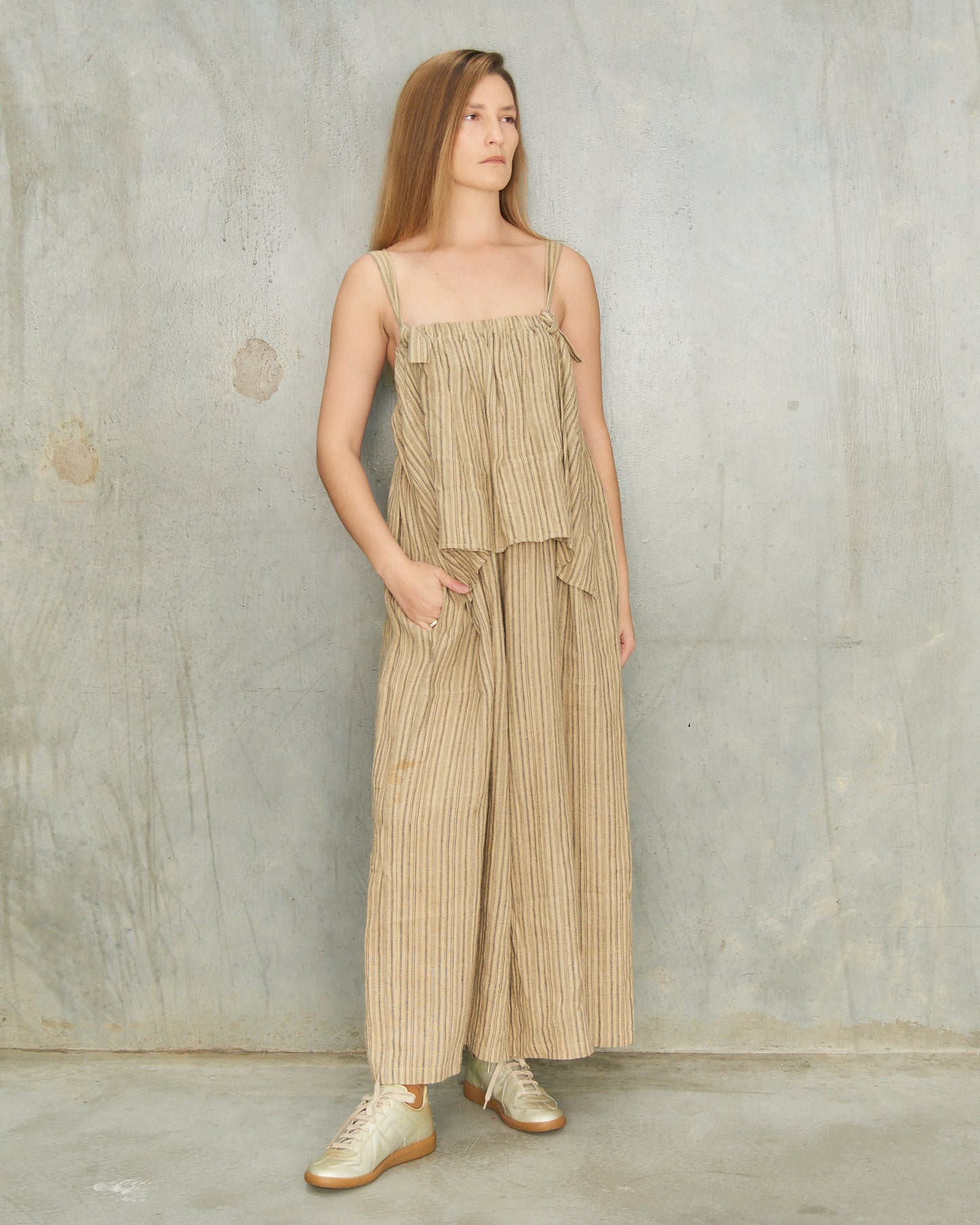 Issey Miyake Beige 3 Piece Ensemble