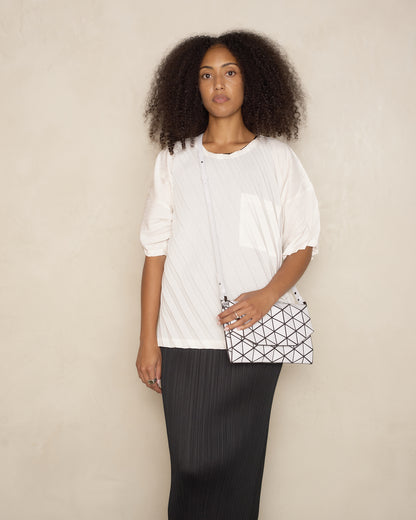 Off White Angle Pleats Short Sleeve Shirt