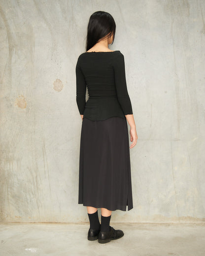 Black A-POC Classic Skirt