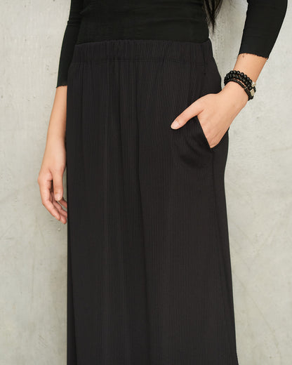 Black A-POC Classic Skirt