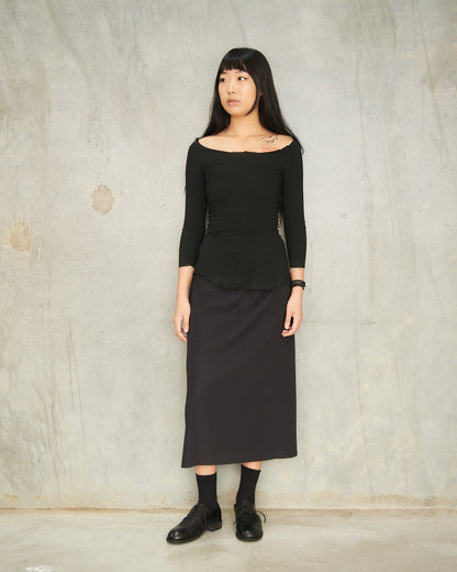 Black A-POC Classic Skirt