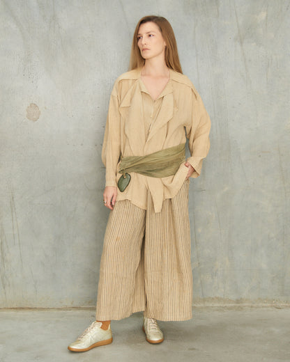 Issey Miyake Beige 3 Piece Ensemble