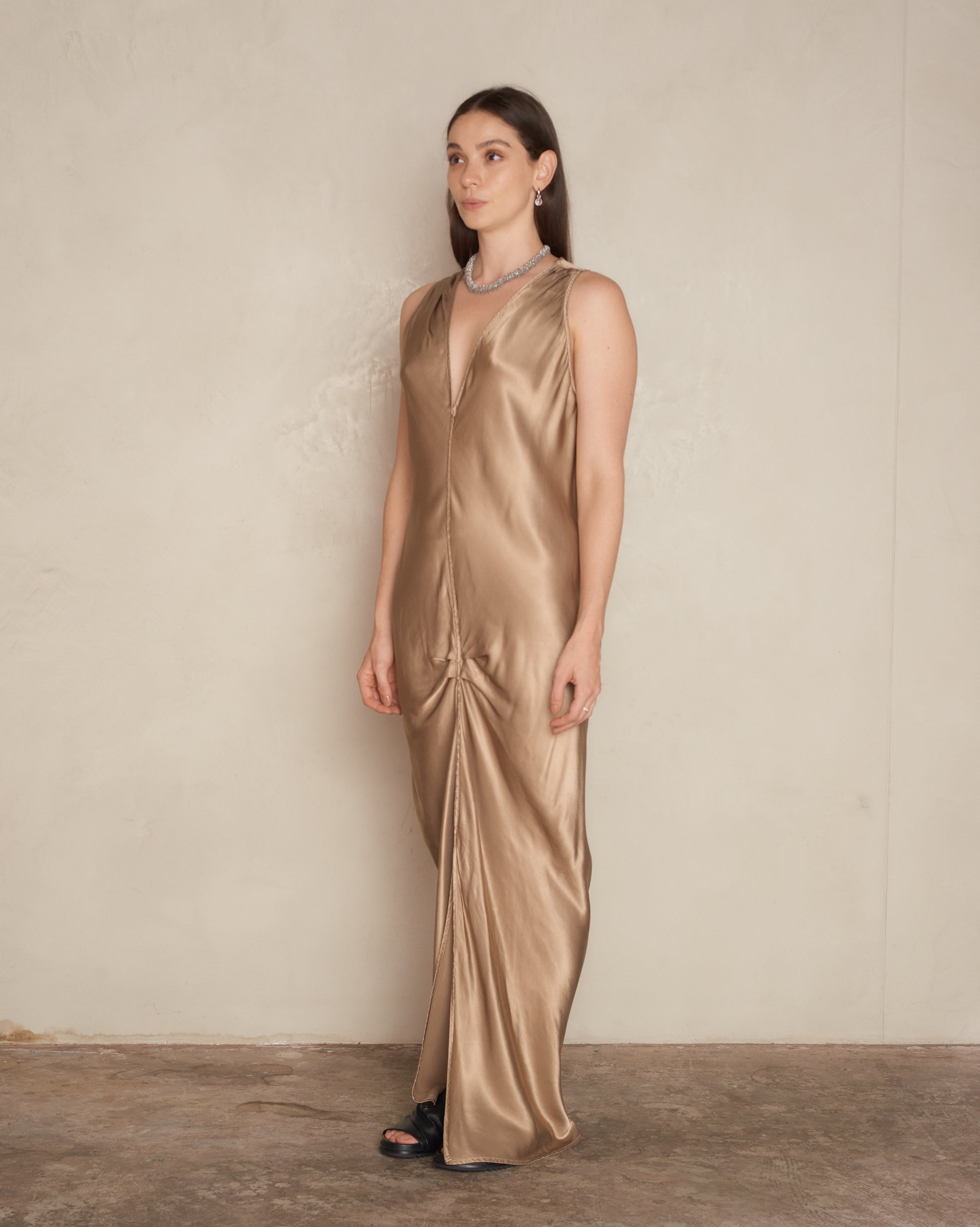 Jaga Antique Gold Linda Dress 1368 - DILETTANTE Dilettante Jaga Antique Gold Linda Dress 1368 - DILETTANTE Dilettante