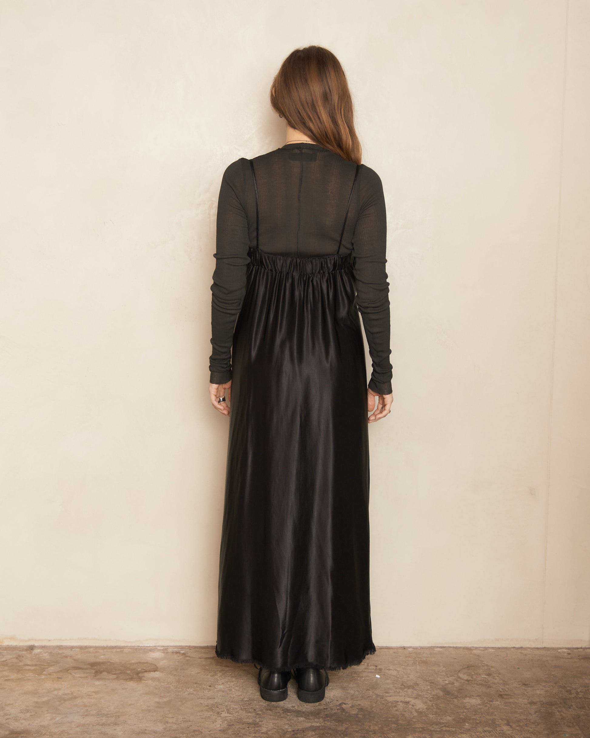 jaga silk dress Jaga Malibu Kaftan in Titan Grey
