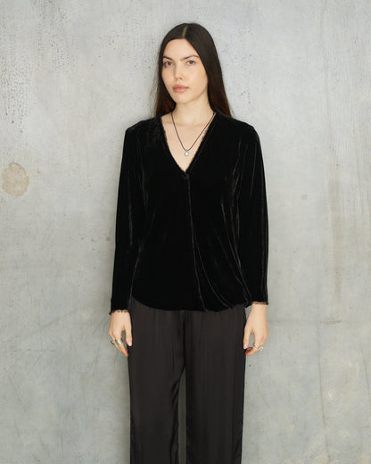 Black Velvet Baja Blouse