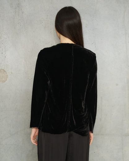 Black Velvet Baja Blouse