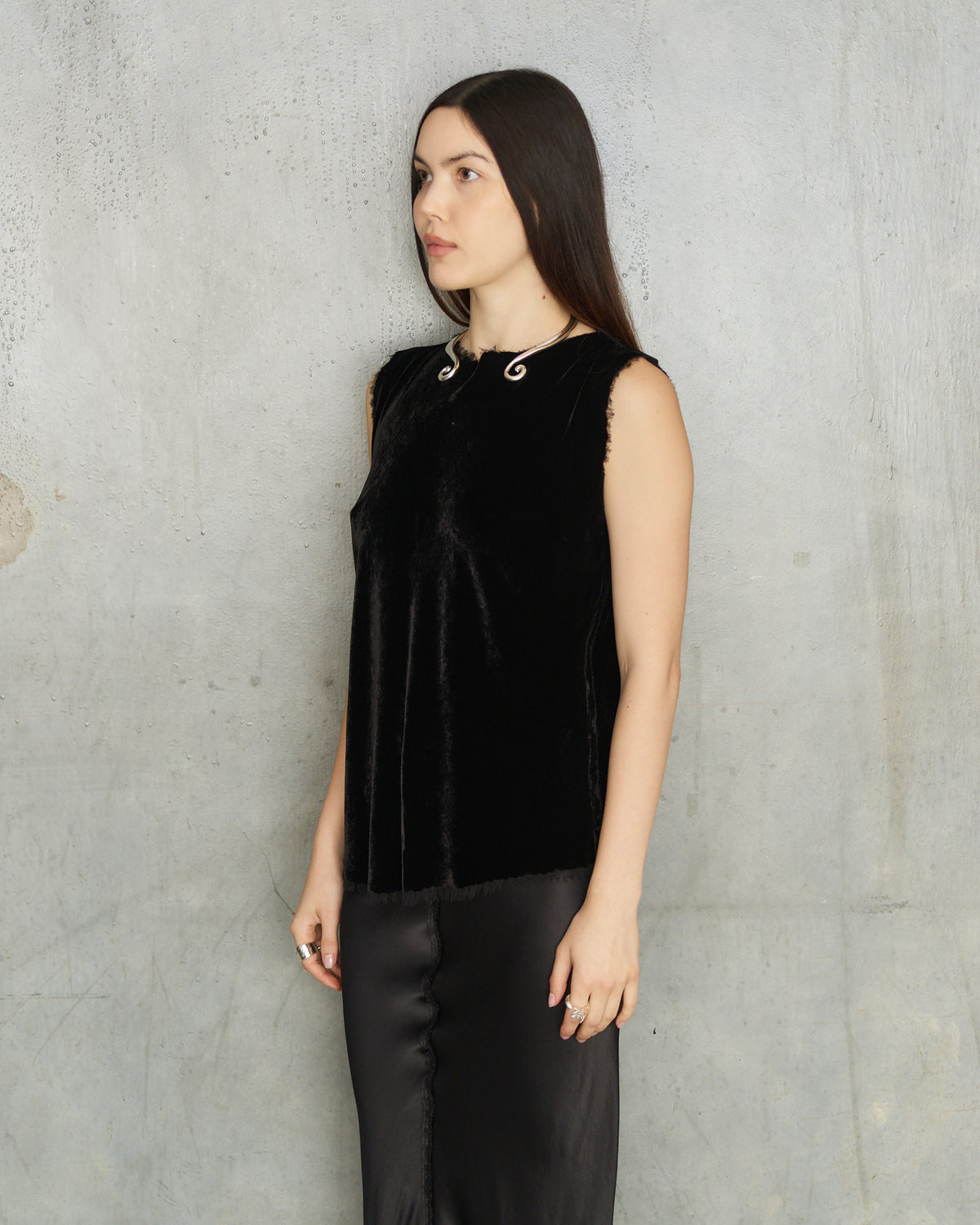 Black Velvet Mimi Top