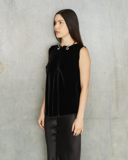 Black Velvet Mimi Top