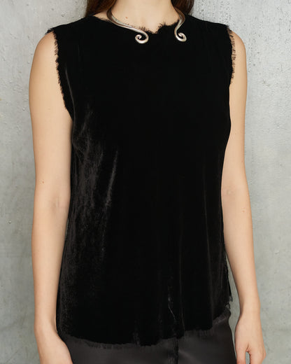 Black Velvet Mimi Top