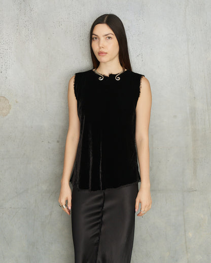 Black Velvet Mimi Top