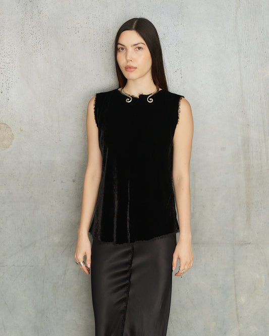 Black Velvet Mimi Top