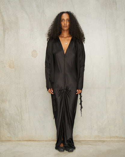 Black Wrap Blouse