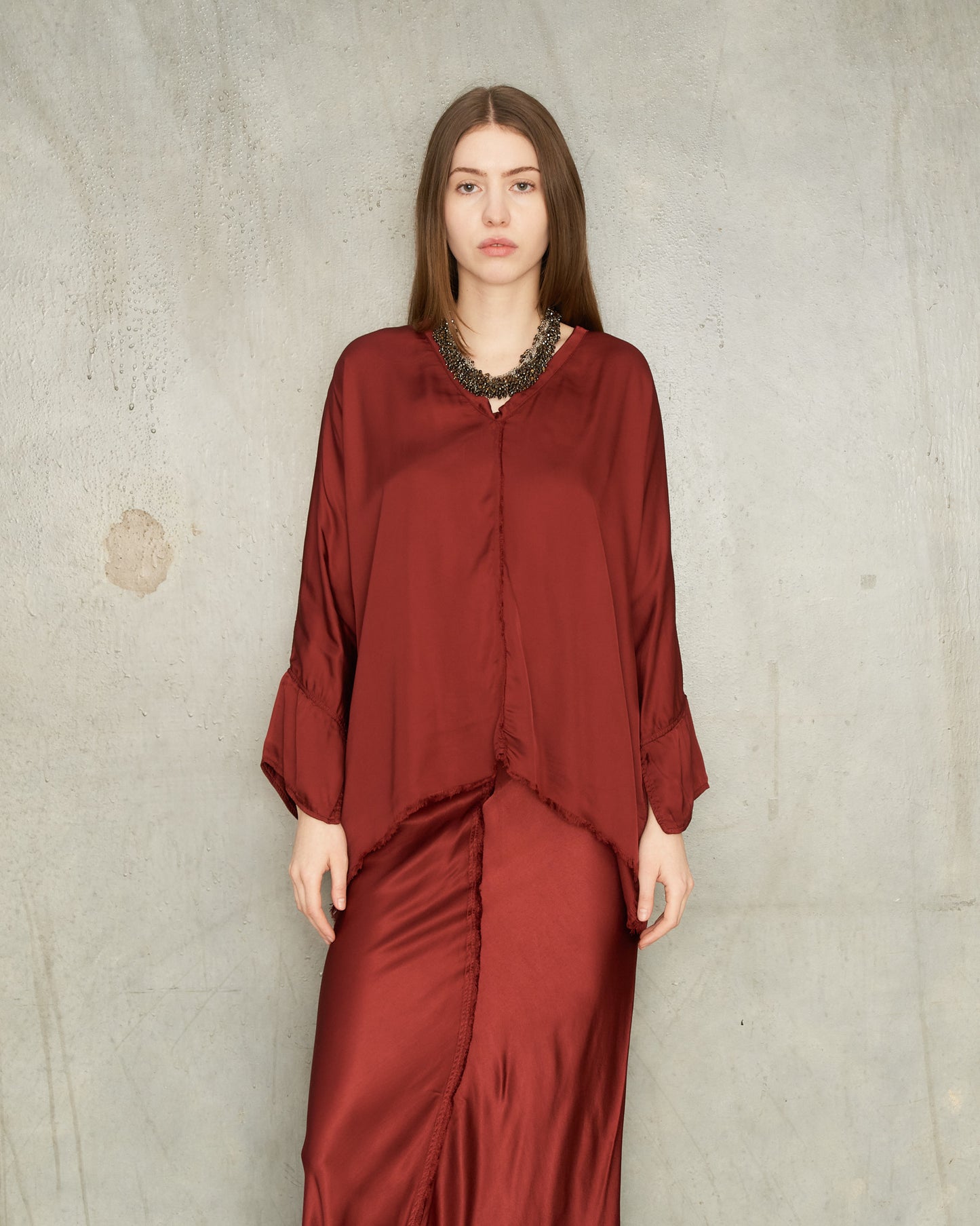 Burgundy Layla Blouse