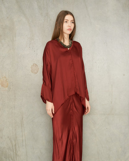 Burgundy Layla Blouse