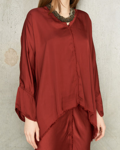 Burgundy Layla Blouse