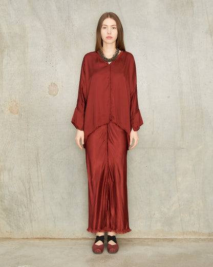 Burgundy Layla Blouse