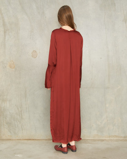 Burgundy Shei Dress