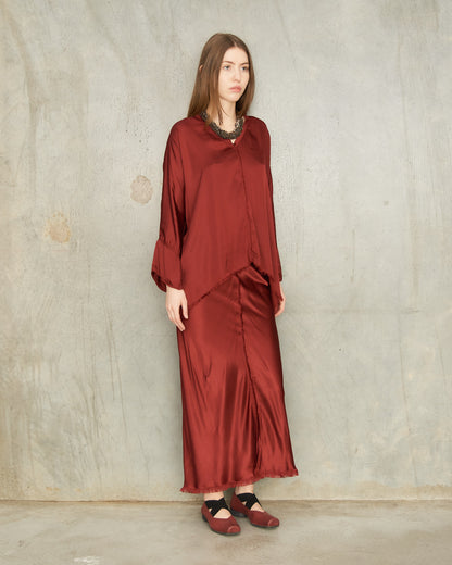 Burgundy Virginia Skirt
