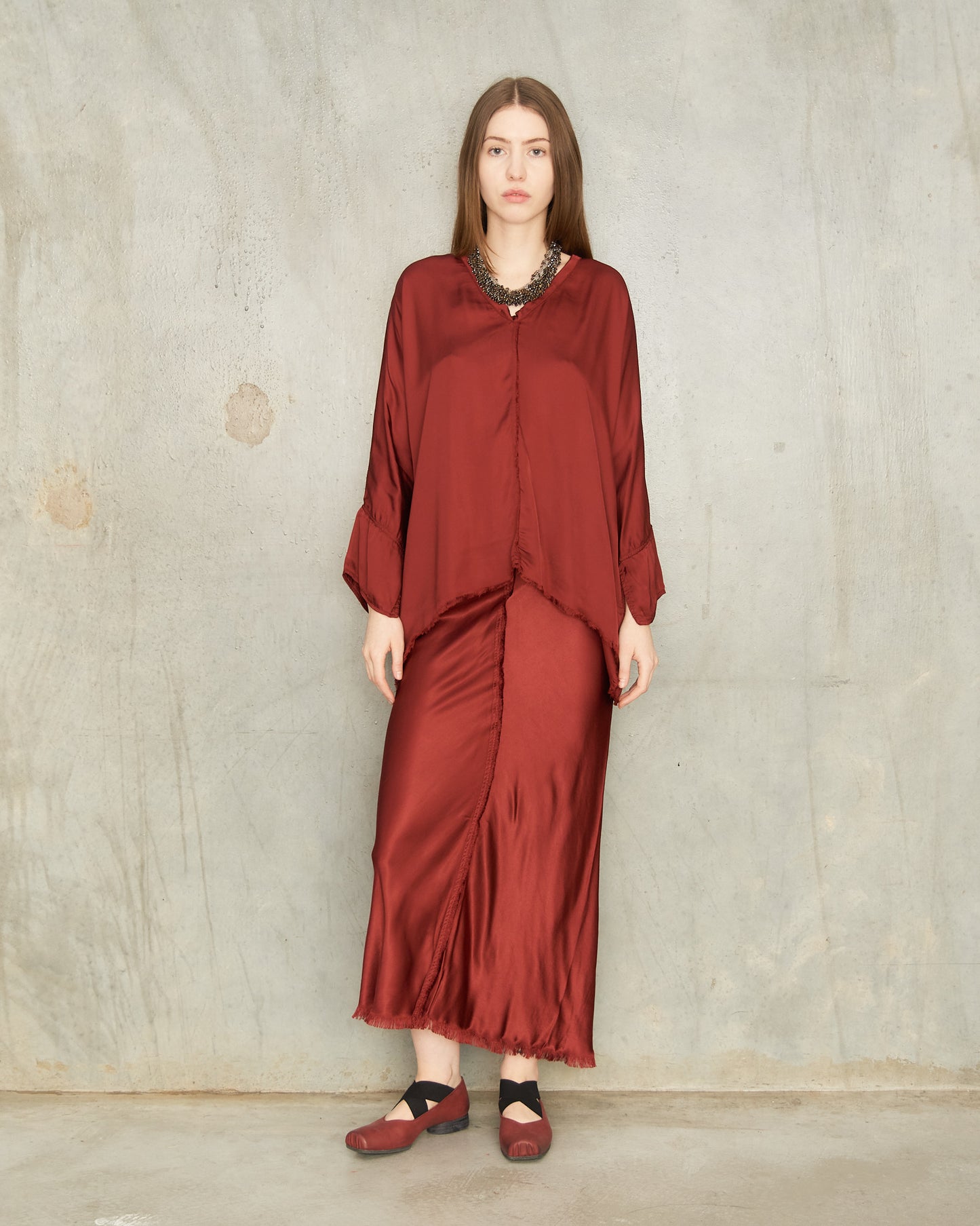 Burgundy Virginia Skirt