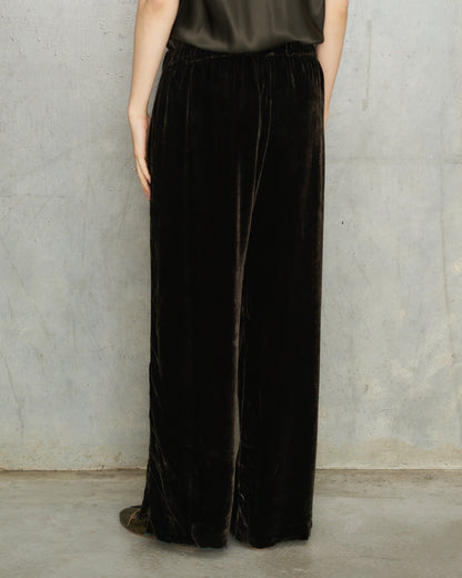 Olive Velvet Meloni Pants