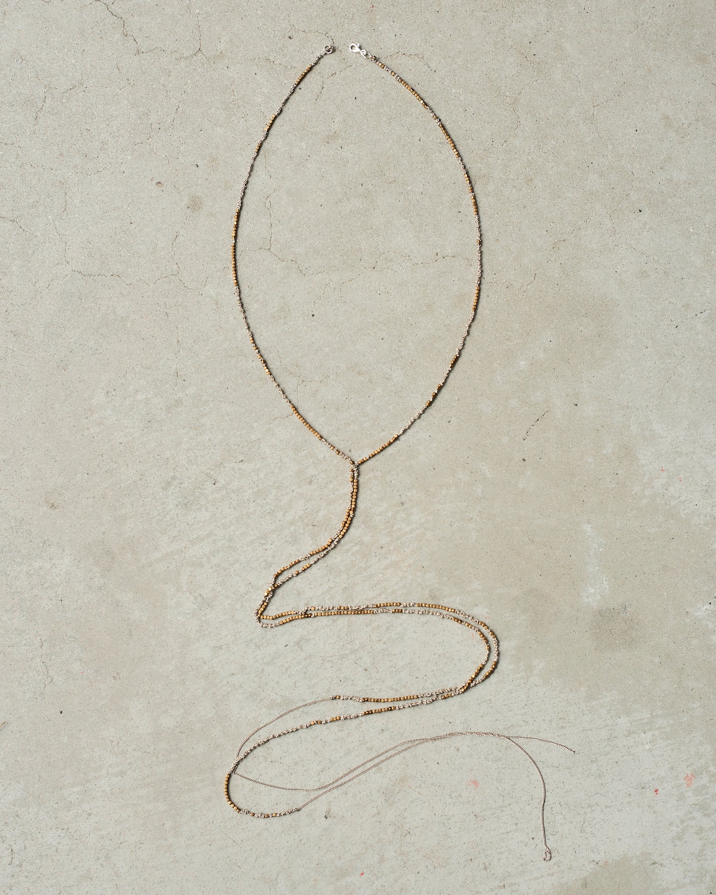 Bronze Bead Chain Lariat