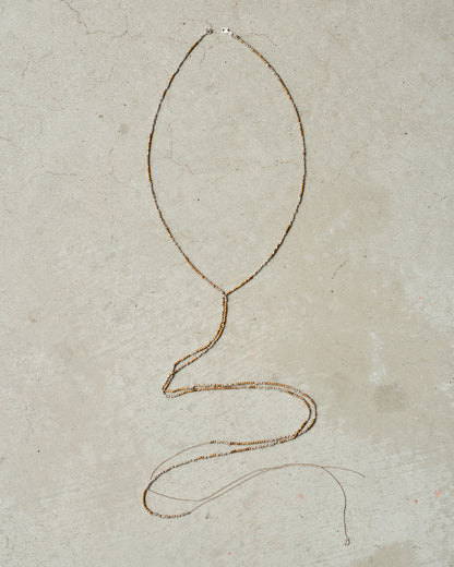Bronze Bead Chain Lariat