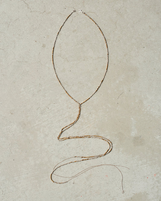 Bronze Bead Chain Lariat