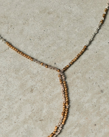 Bronze Bead Chain Lariat