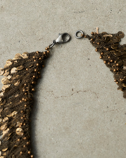 Bronze Coin Chain Necklace