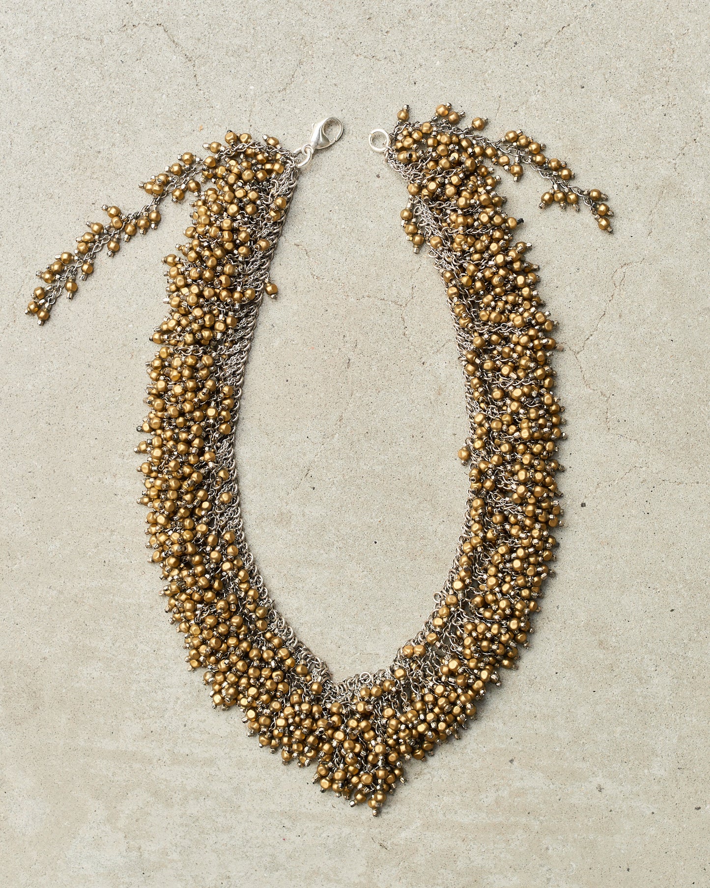 Bronze Glass Bead Necklace