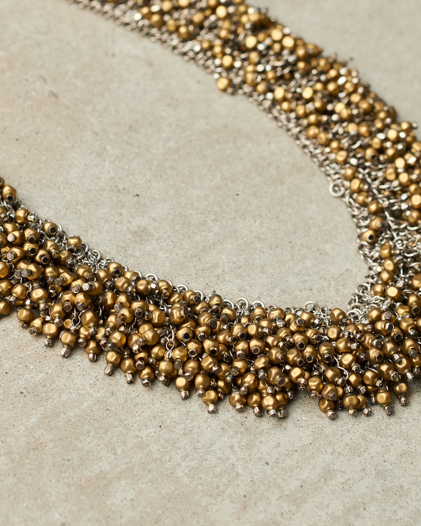 Bronze Glass Bead Necklace