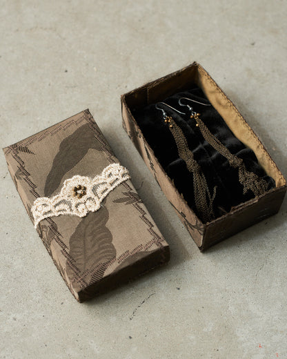 Bronze Knot Chain Earrings