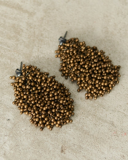 Khaki Bead Earrings