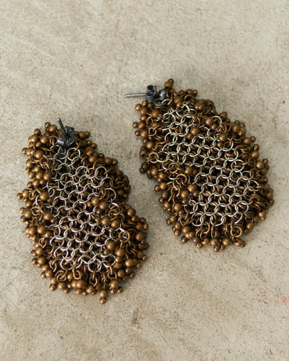 Khaki Bead Earrings