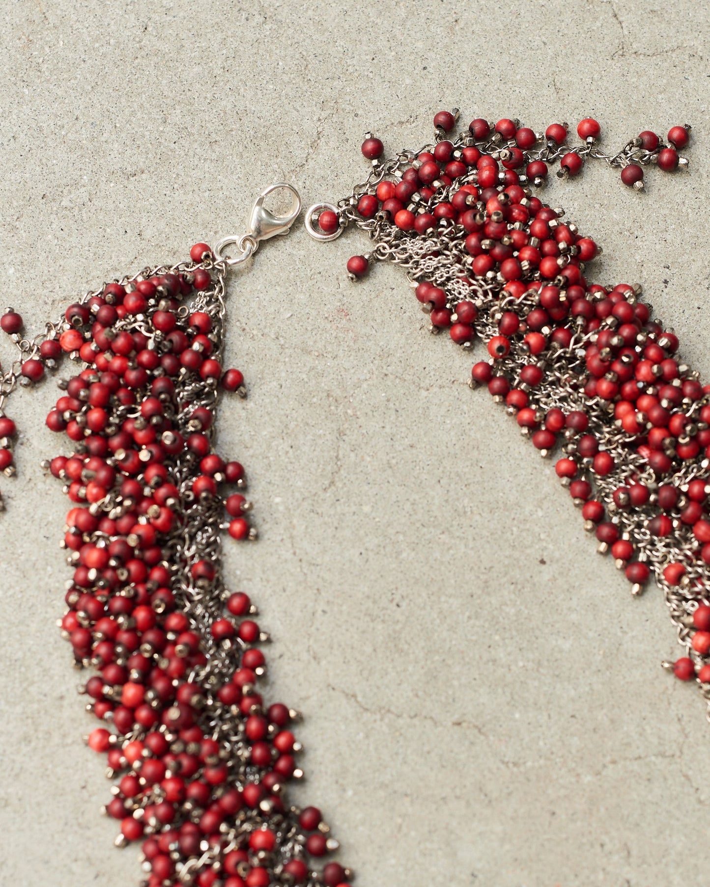 Poppy Wooden Bead Necklace