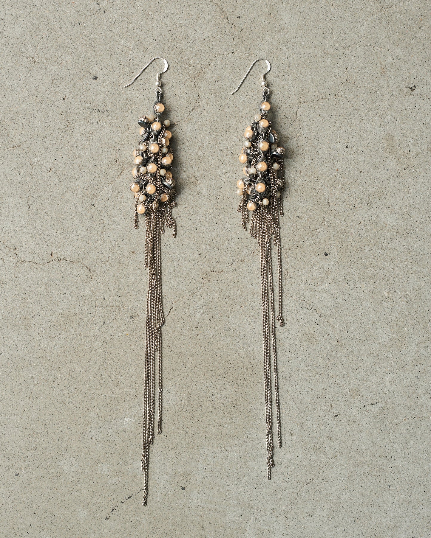 Silver Antique Bead Earrings