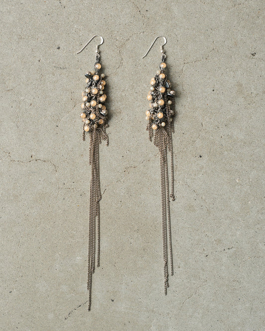 Silver Antique Bead Earrings